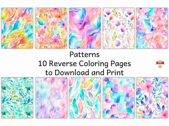 The reverse coloring book